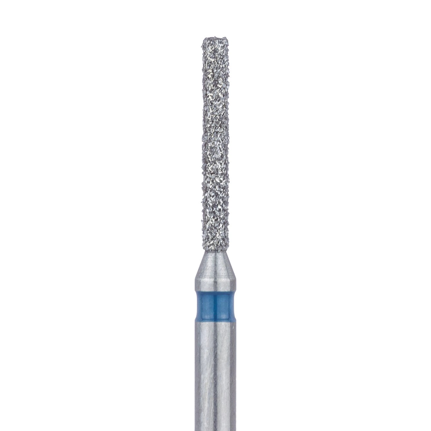 Meisinger 837L-010-FG Diamond Bur, Long Cylinder, Medium Grit, Friction Grip, 1.0 mm Diameter, 5/Pk