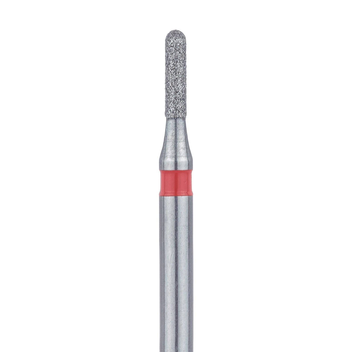 Meisinger 838F-010-FG Fine Diamond Bur, Round End Cylinder, Friction Grip, 1.0 mm, 5/Pk