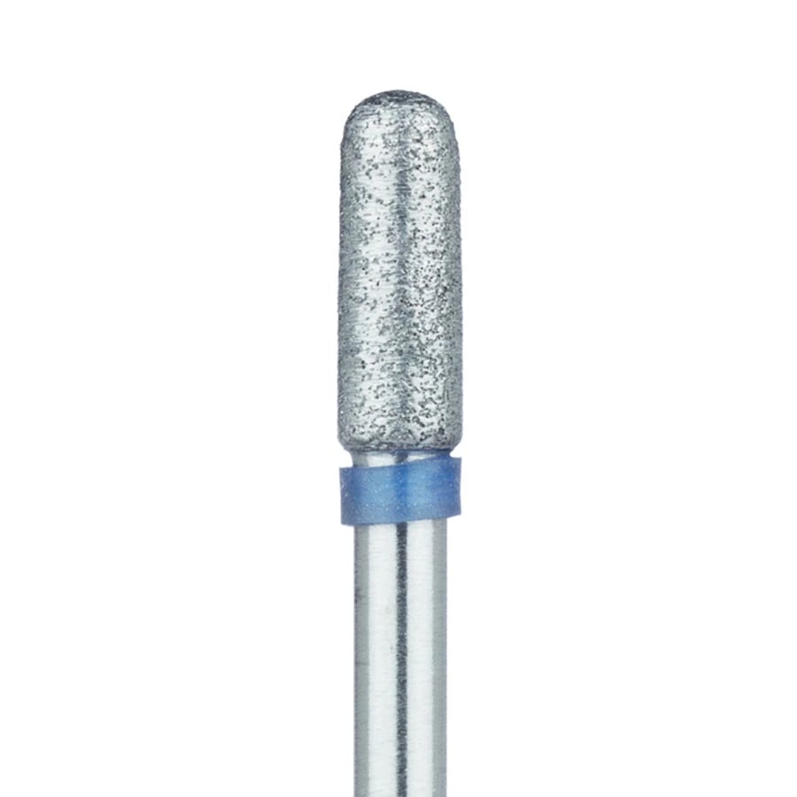Meisinger Sintered Diamond Bur, Round End Cylinder, Medium Grit, 3.1 mm Diameter, 9 mm Head Length, HP Shank, 1 Each, 838S-031