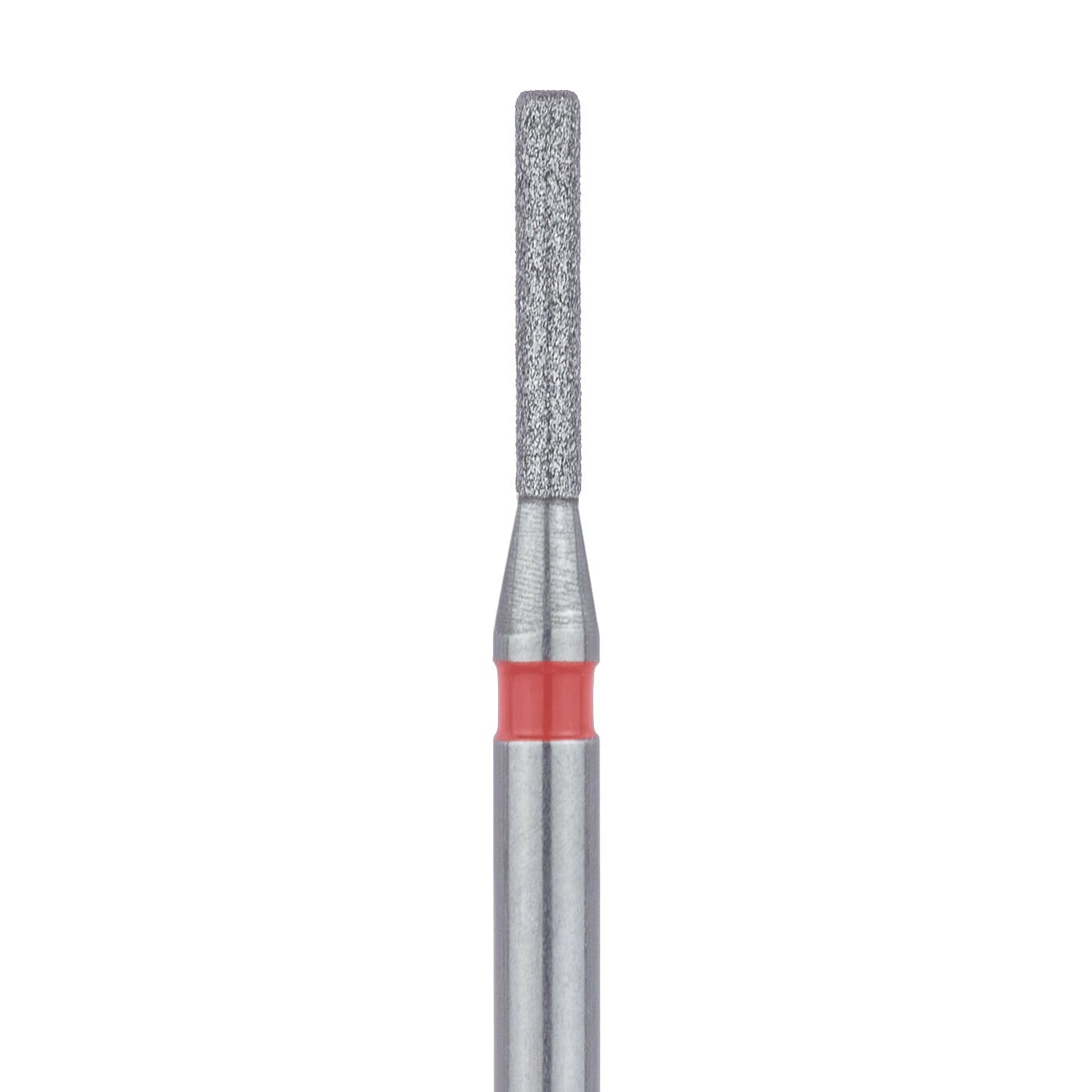 Meisinger 841F-010-FG Fine Diamond Bur, Round Edge Long Cylinder, Friction Grip, 1.0 mm, 5/Pk