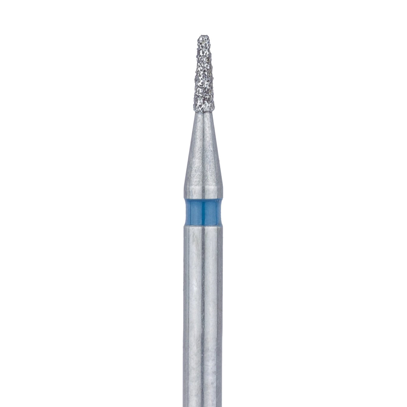 Meisinger 845-009-FG Diamond Bur, Medium Grit, Flat End Tapered, Friction Grip, 0.9 mm Head Diameter, 3.0 mm Head Length, 5/Pkg