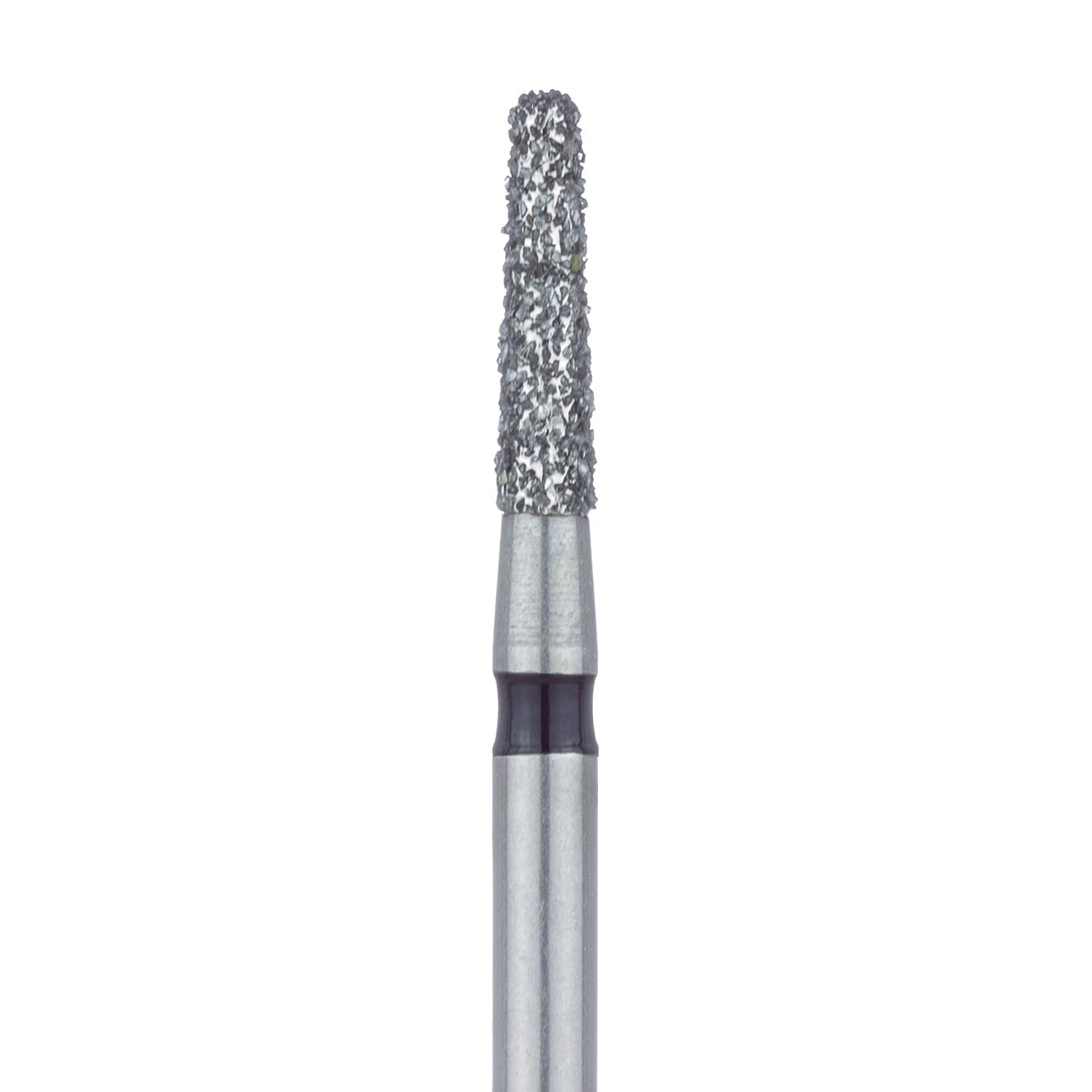 Meisinger 846RH-016 FG Diamond Bur, Super Coarse (Black), Tapered Round Edge, 1.6 mm Head, 5/Pack