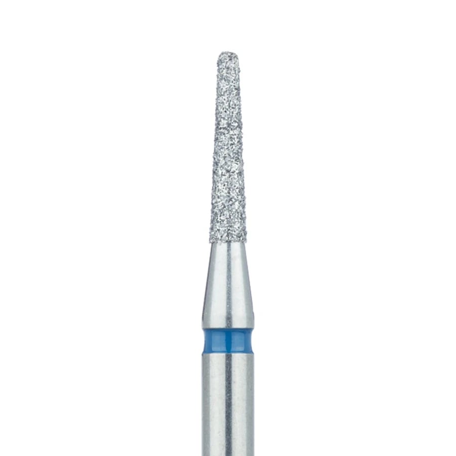 Meisinger Diamond Bur 847-016-HP, Flat End Tapered, Medium Grit, 1.6 mm Diameter, 5/Pk