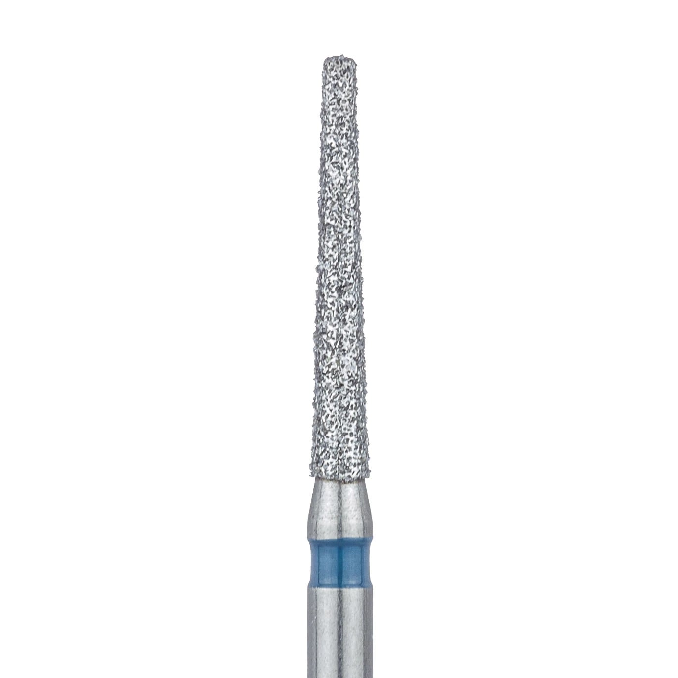 Meisinger 848-014-FG Diamond Bur, Medium Grit, Flat End Taper, 1.4 mm Head Diameter, 10 mm Working Length, Friction Grip, 5/Pack