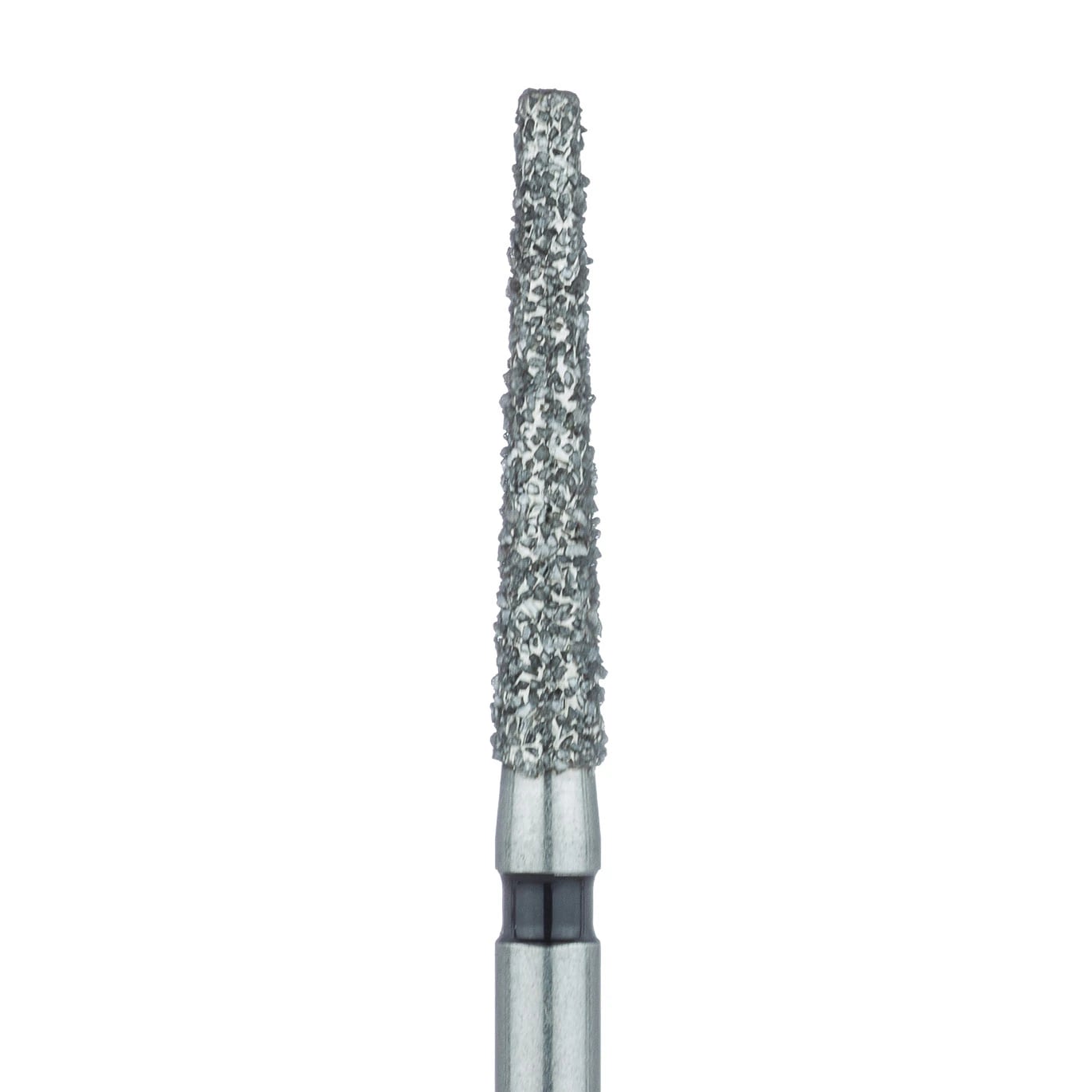 Meisinger Multi-Use Diamond Bur, Friction Grip, Flat End Taper, 848H, 1.8 mm, Super Coarse, Black, 5/Pk, 848H-018-FG