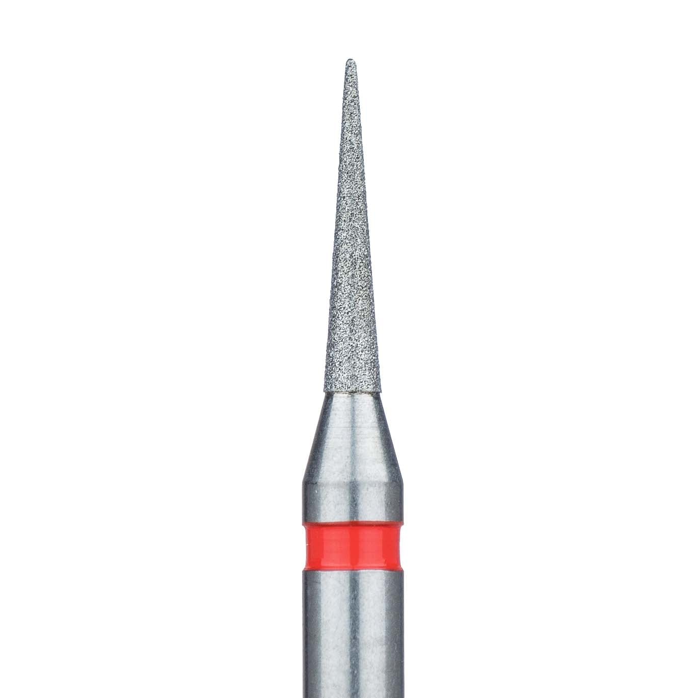 Meisinger 858F-014-RA Fine Diamond Bur, Needle Shape, 1.4 mm, Right Angle, 5/Pk