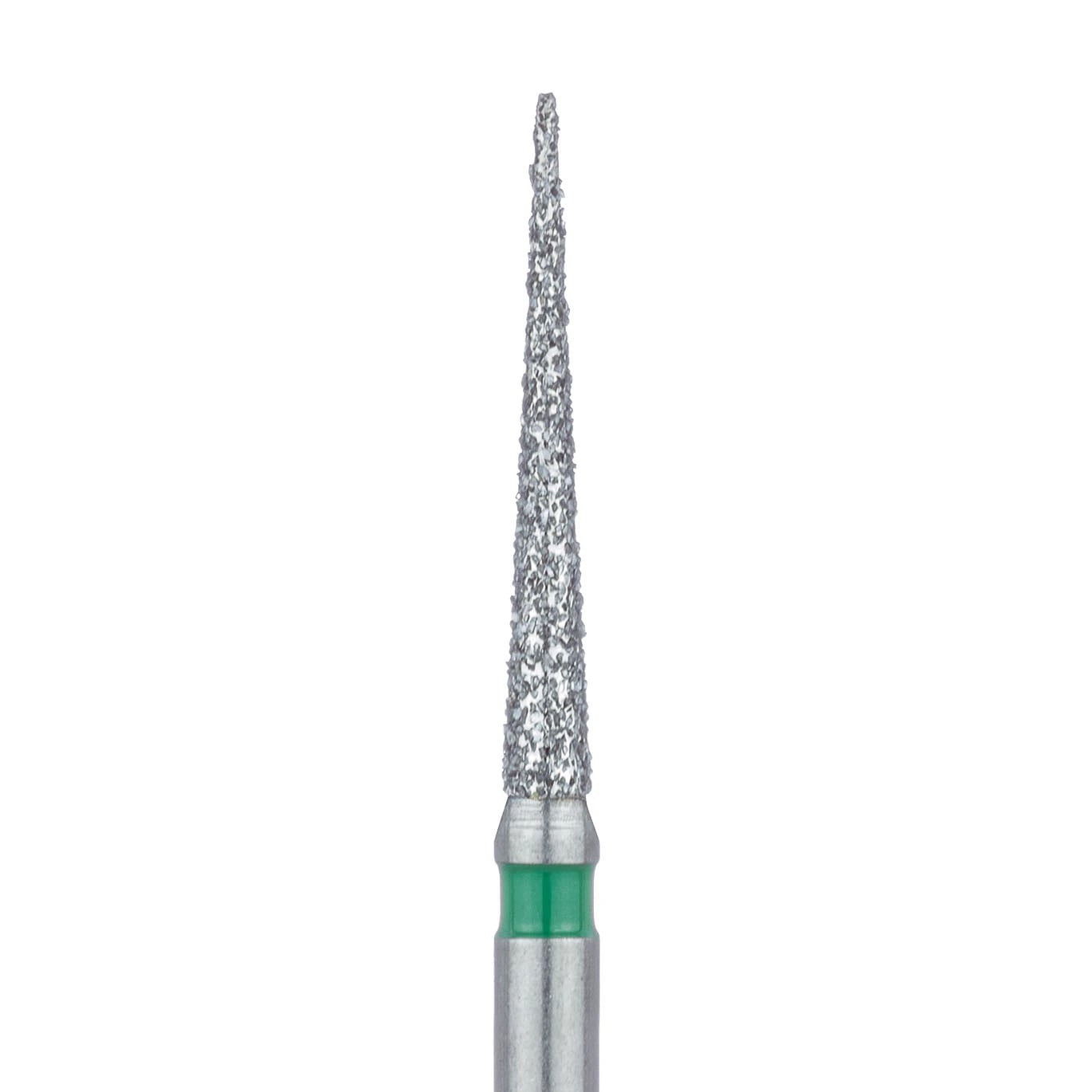 Meisinger Multi-Use Diamond Bur, FG, Long Needle, #859G, 1.4 mm Head, 10 mm Working Length, Coarse, Green, 5/Pk, 859G-014-FG