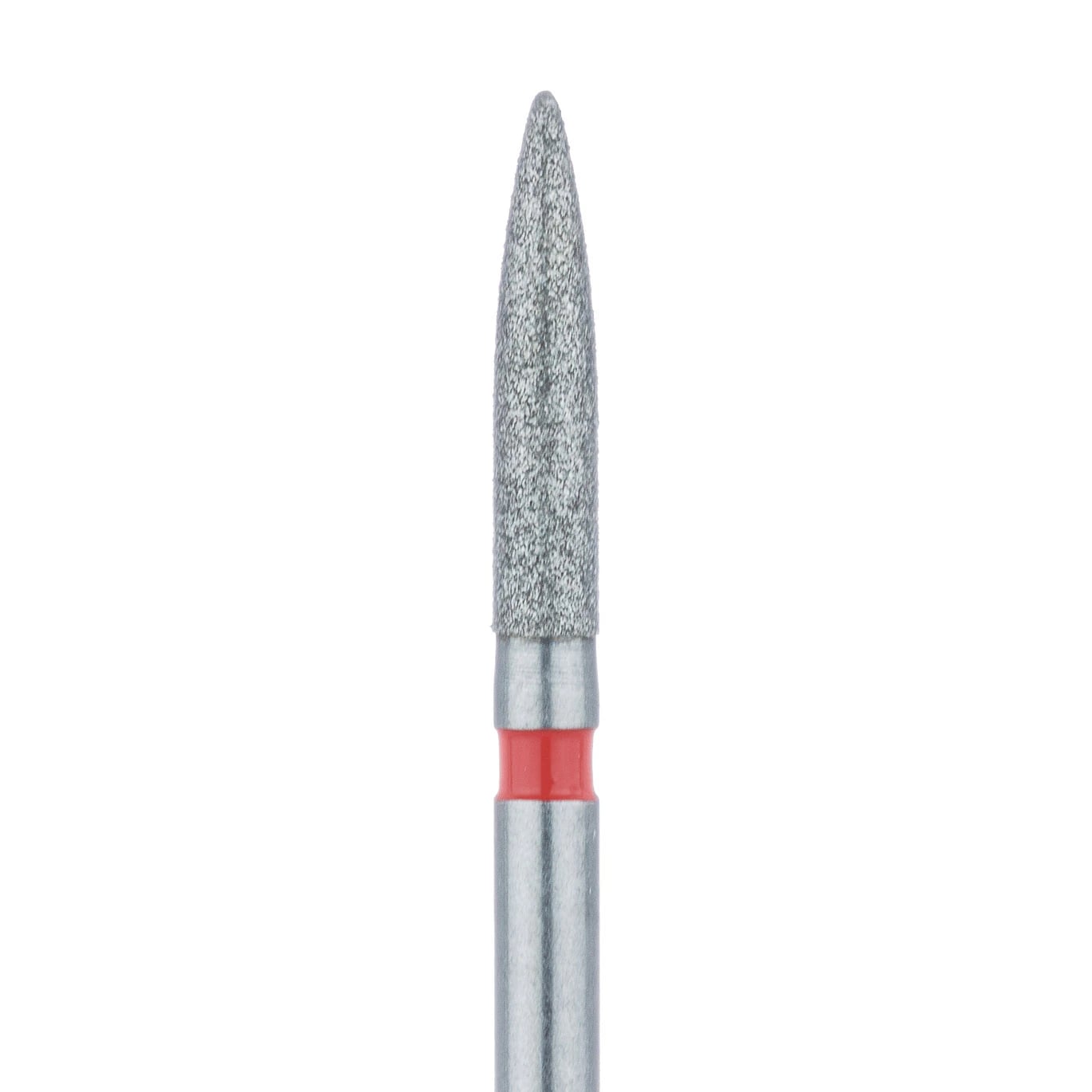 Meisinger Multi-Use Diamond Bur, FG, Flame, #862F, 1.6 mm, Fine (Red), 5/Pk, 862F-016-FG