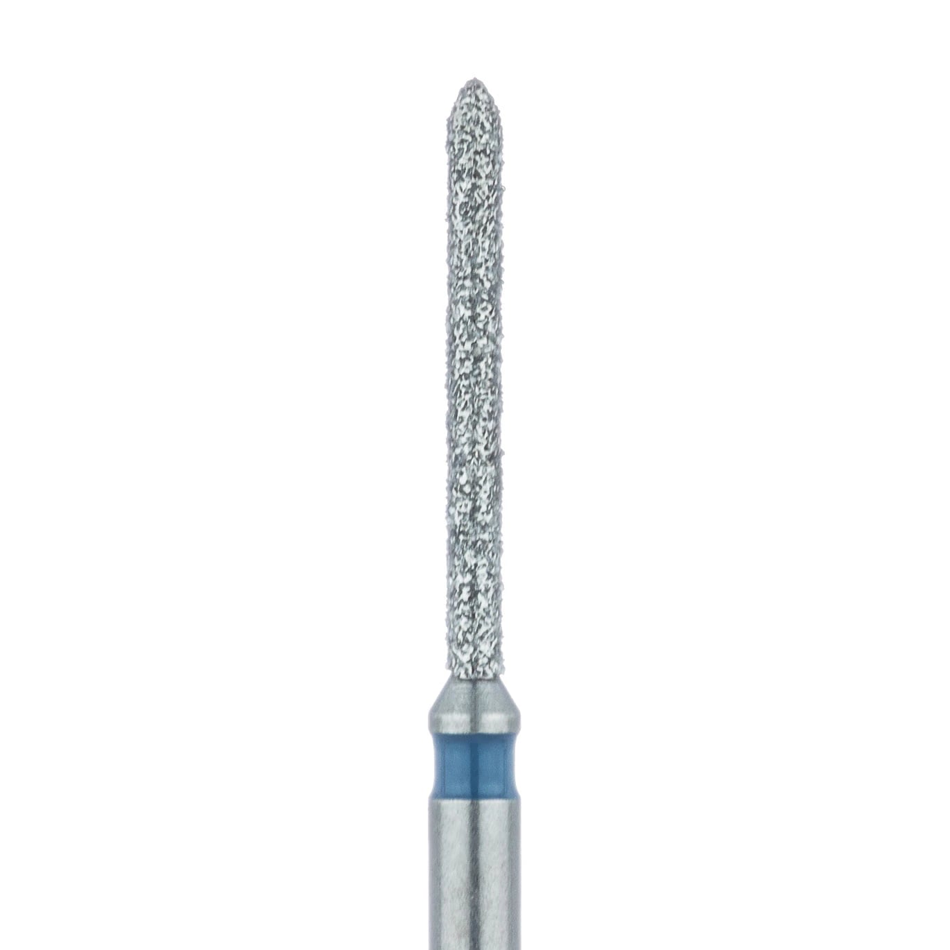 Meisinger 869-010-FG Medium Grit Diamond Bur, Long Torpedo Shape, Friction Grip, 1.0 mm Diameter, 10 mm Working Length, 5/Pack