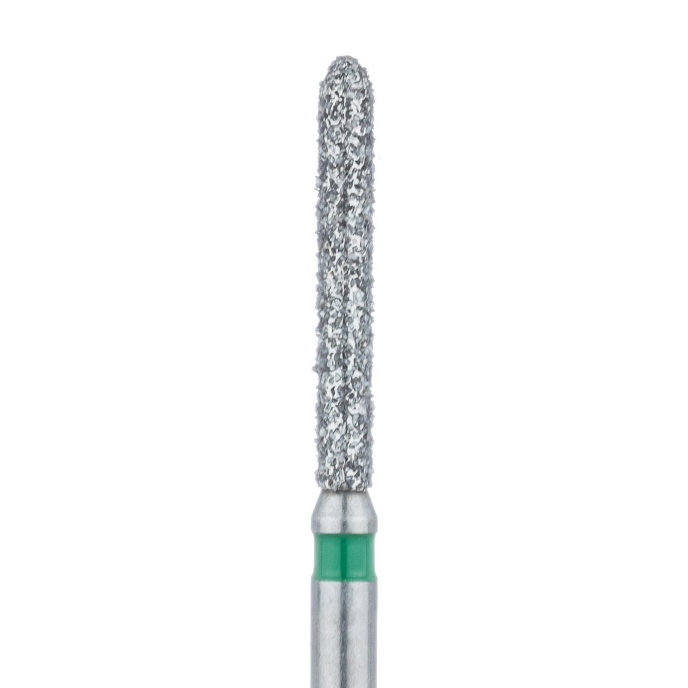 Meisinger Multi-Use Diamond Bur, FG, Long Torpedo/Cylinder Beveled End, #869G, 1.4 mm, Coarse, Green, 5/Pk, 869G-014-FG
