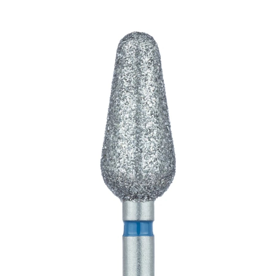 Meisinger 875-060-HP Multi-Use Diamond Bur, Medium Grit, Torpedo/Modified Shoulder, 6.0 mm, HP Shank, 2/Pk