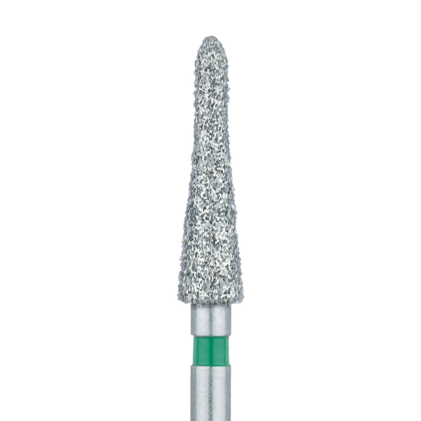 Meisinger 875G-025 Coarse Diamond Bur, Long Torpedo, Friction Grip, 2.5 mm, 5/Pack