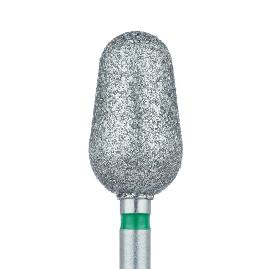 Meisinger 875G-070-HP Coarse Diamond Bur, Long Torpedo, 7.0 mm, HP, 2/Pk