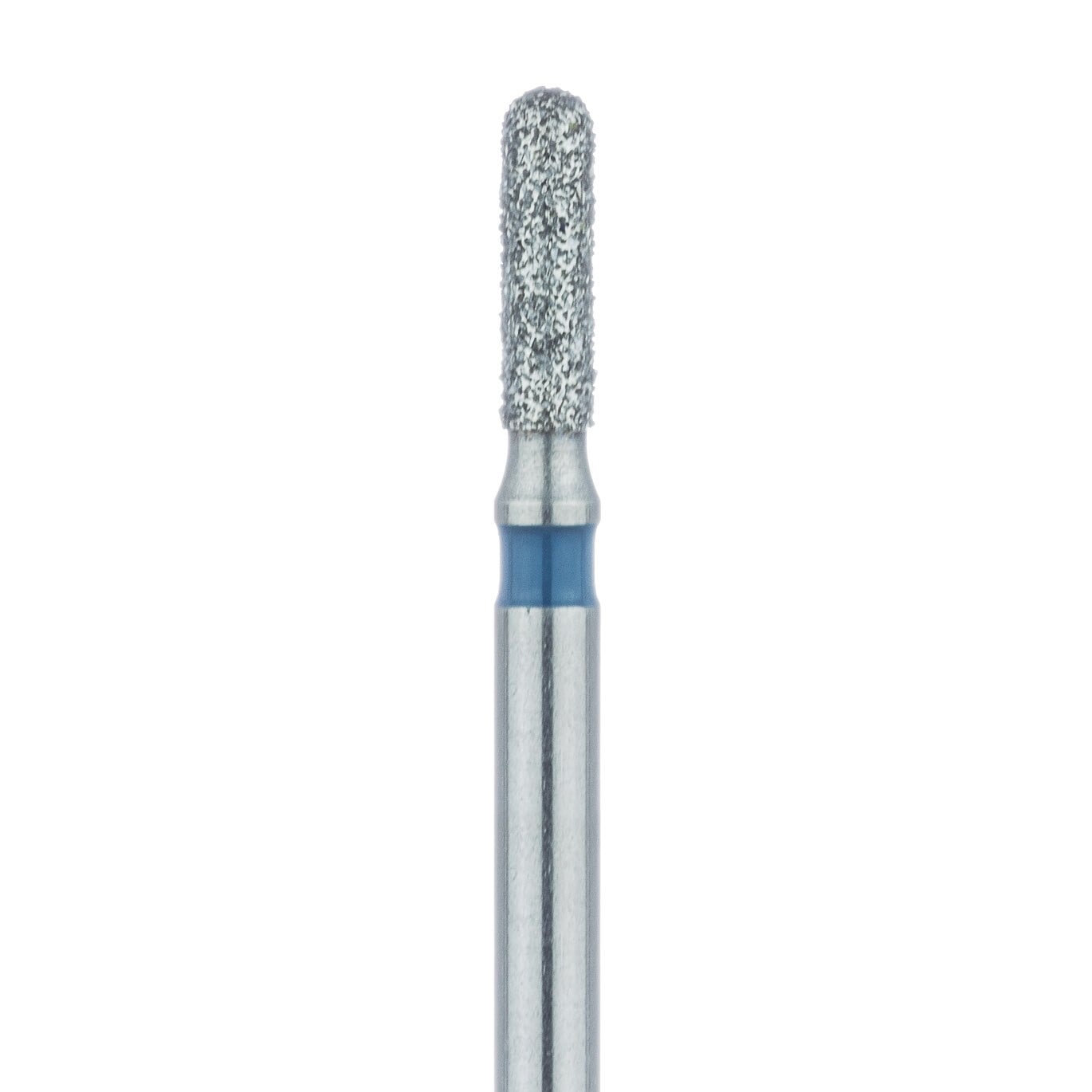 Meisinger 880-014-FG Multi-Use Diamond Bur, Round End Cylinder, Medium Grit, 1.4 mm Head Diameter, 5 mm Working Length, Friction Grip, 5/Pk