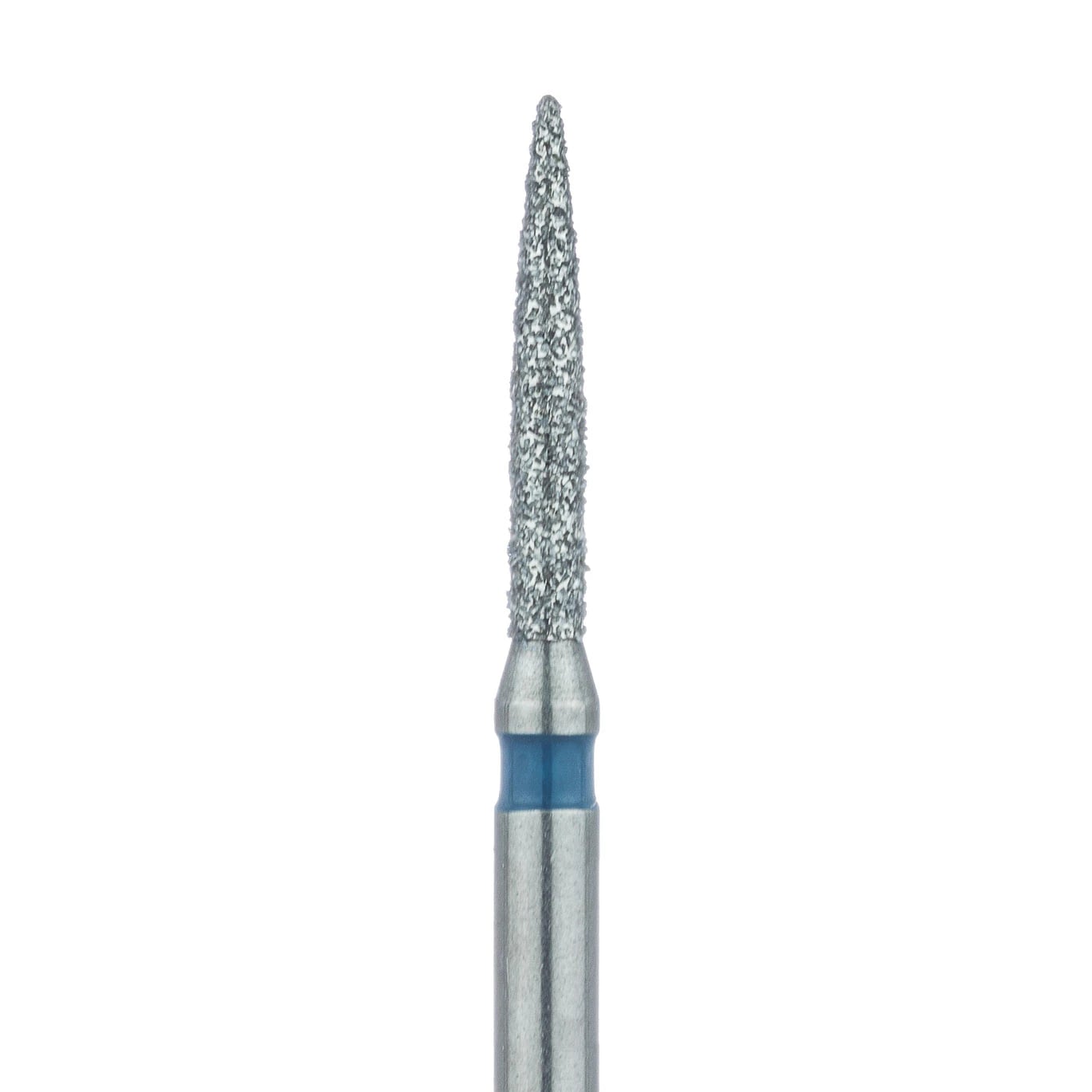 Meisinger Multi-Use Diamond Bur, Friction Grip, Flame, 888, 1.2 mm, Medium, Blue, 5/Pk, 888-012-FG