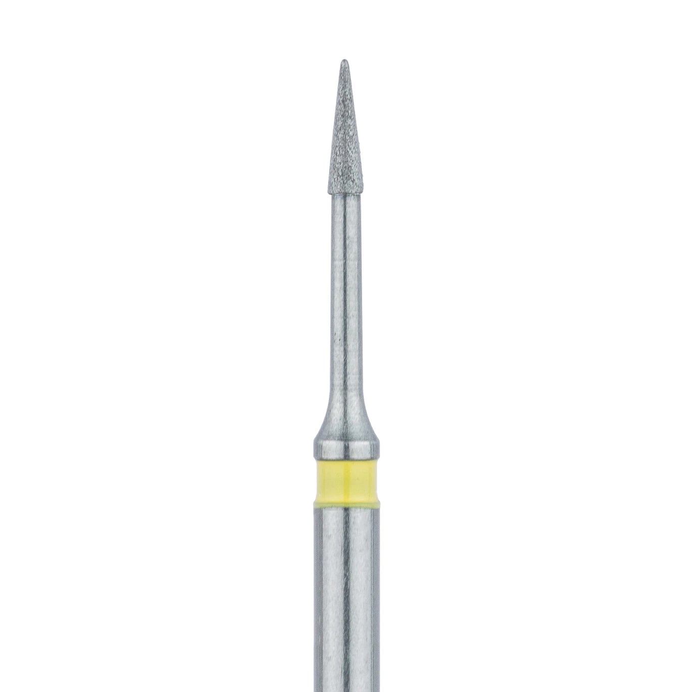 Meisinger 890LC-008-FG Extra Fine Diamond Bur, Needle Shape, 0.8 mm Head, Friction Grip, 5/Pk