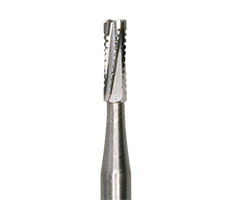 Meisinger FG Surgical Carbide Bur #558, Friction Grip X-Long (FGXL/SU), Cylinder, Cross-Cut, 100/Bx, C0558SU