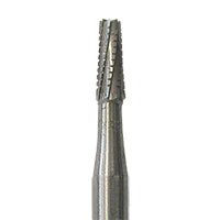Meisinger FG Surgical Carbide Burs, #702, Tapered Flat End, X-Cut, FGXL (SU), 1.6mm, 100/Box, HM33-016-SU