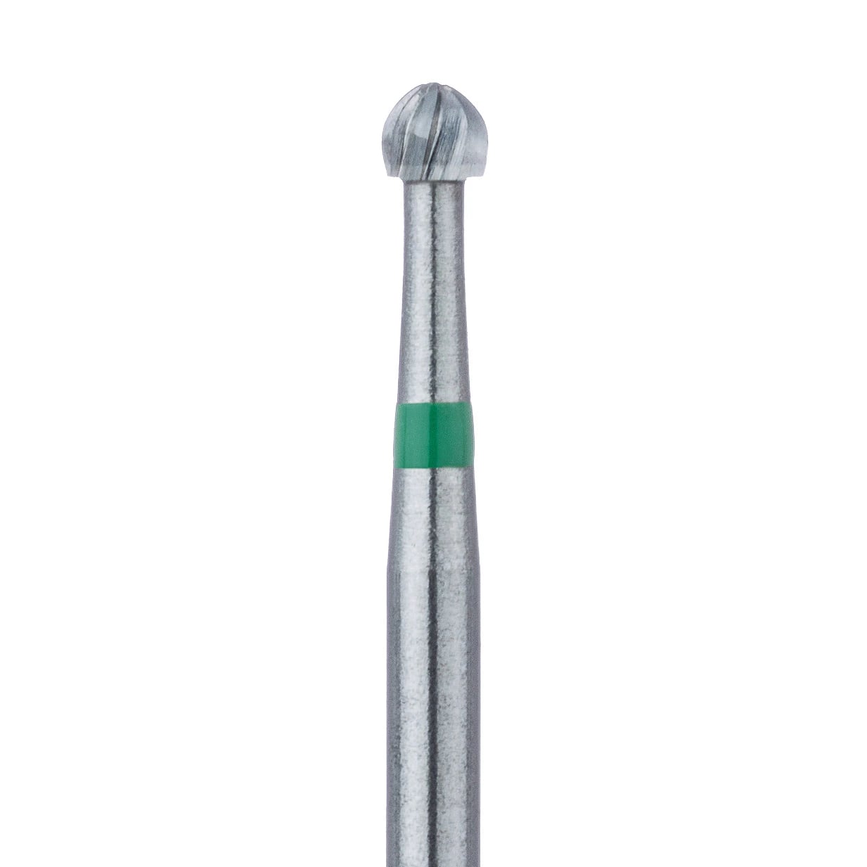 Meisinger Tungsten Carbide Bur, HM1S Round FG, #6S, 1.8 mm Diameter, Friction Grip, 5/Pkg