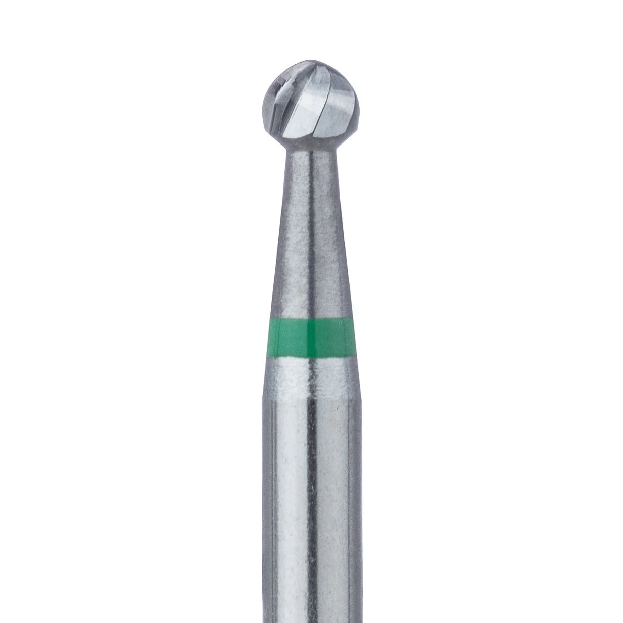Meisinger Tungsten Carbide Bur #8S, Round, Right-Angle Long (RAL) Shank, 2.3 mm Head, 5/Pkg, HM1S-023-RAL
