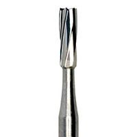 Meisinger Tungsten Carbide Bur, #60 (HM 21-016), Flat End Cylinder, HP, 1.6 mm Diameter, 4.5 mm Head Length, 5/Pkg