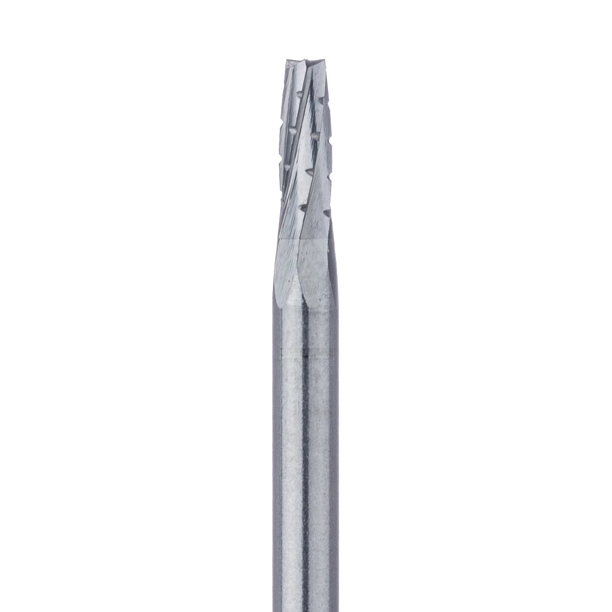 Meisinger Tungsten Carbide Bur HM33-016-FG, #702 Tapered Fissure Cross Cut, Friction Grip, 1.6 mm Diameter, 5/Pkg