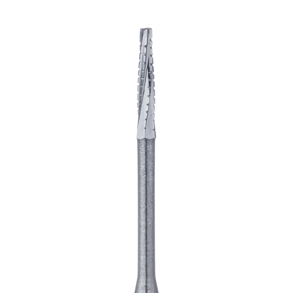 Meisinger Surgical Carbide Bur, Long X-Cut Taper, Flat End, #700XXL, FGXL Friction Grip, 1.0mm Head, 5/Pk, HM33IL-010