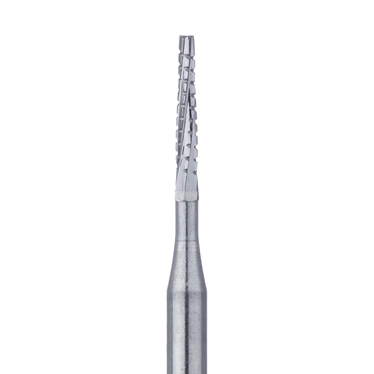 Meisinger FG Surgical Carbide Bur #700L, X-Cut Taper, Flat End, 1.0 mm Head, Extra Long/Surgical Shank, 5/Pack, HM33L-010-SU