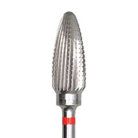 Meisinger HM251FQ-060 HP Lab Carbide Bur, Fine Q-Cut Crosscut, Tapered Round End, 6.0 mm Head, 1/Pkg