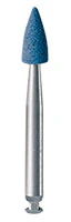 Meisinger Diamond Flexible Polisher for Porcelain & Ceramics, FG, Flame, Blue/Orange, Medium, 3.0 mm, 9741M-030, 2/Pk