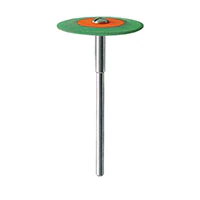 Meisinger 9770G-260-HP-GR/O Porcelain Polisher Disc, Knife Edge, Coarse, Green/Orange, 26 mm, Handpiece, 1/Pk