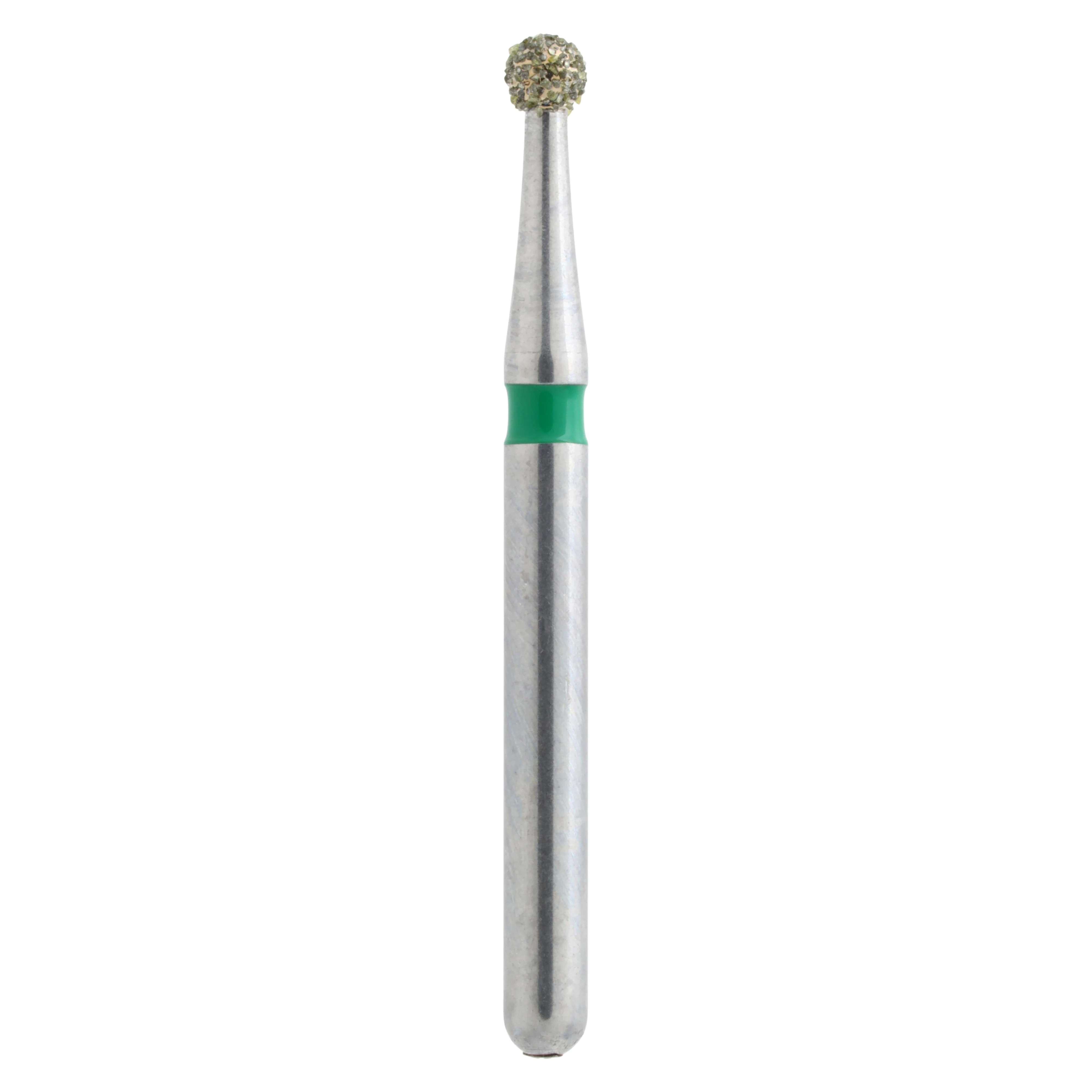 Meisinger Singles Disposable Diamond Bur, FG, Round, #0116C, 1.6 mm, Coarse, Green, 25/Pk