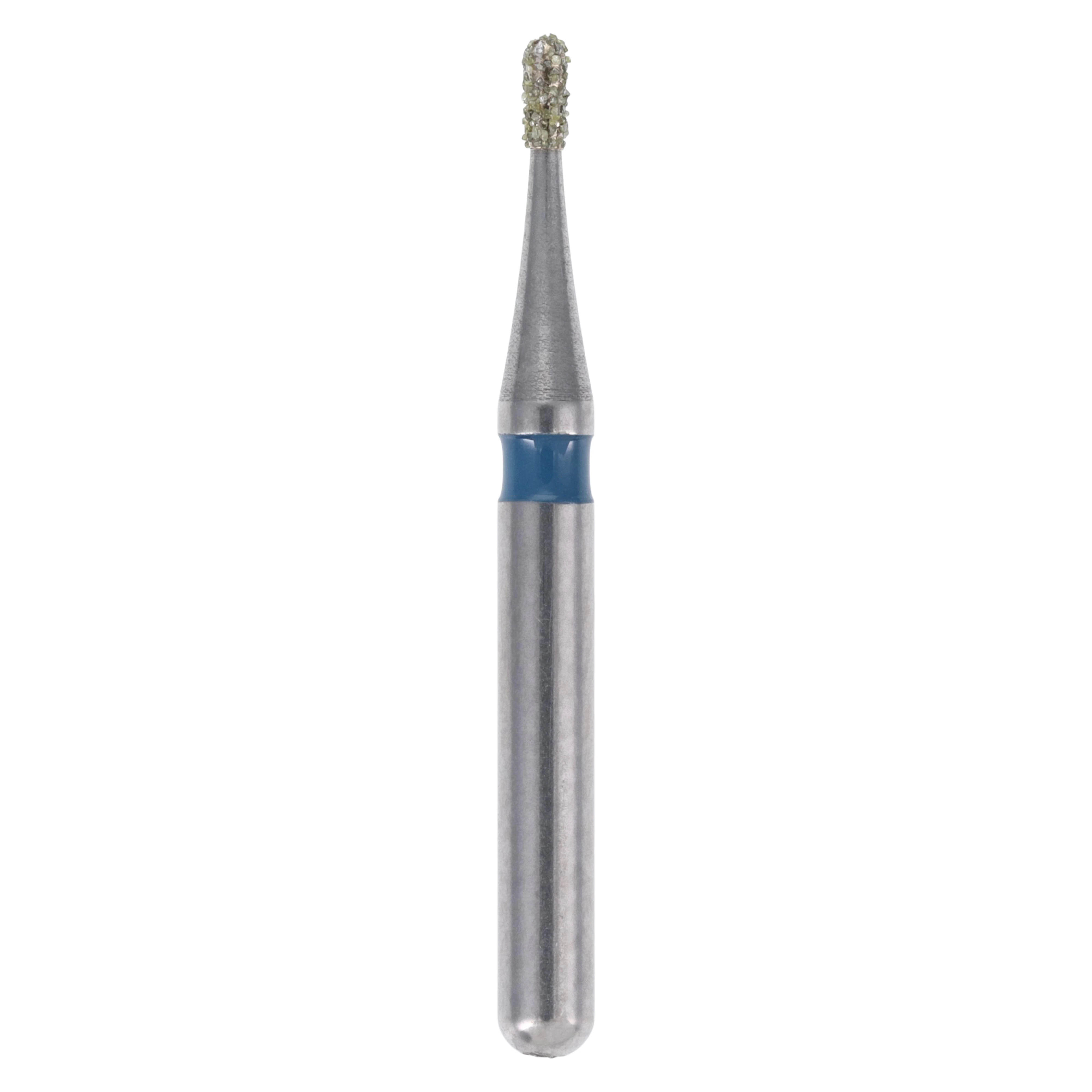 Meisinger Singles Disposable Diamond Bur FG, Pear Shape 0508MS, 0.8mm, Medium Grit, Short Shank, Sterile, 25/Pkg