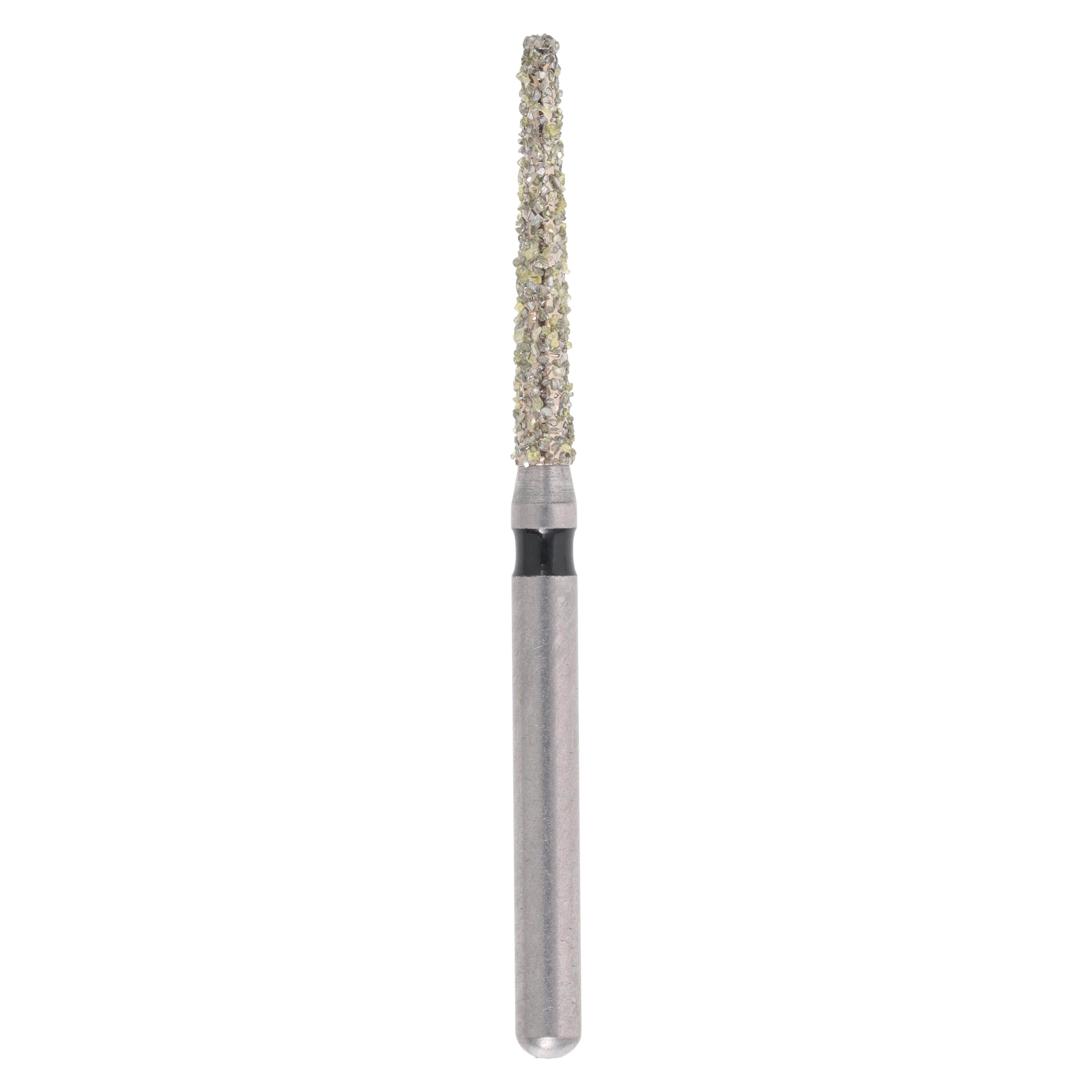 Meisinger Singles Disposable Diamond Bur FG, Flat End Taper 0916.10C, Super Coarse (Black), 1.6mm Head, 10mm Length, 25/Pack