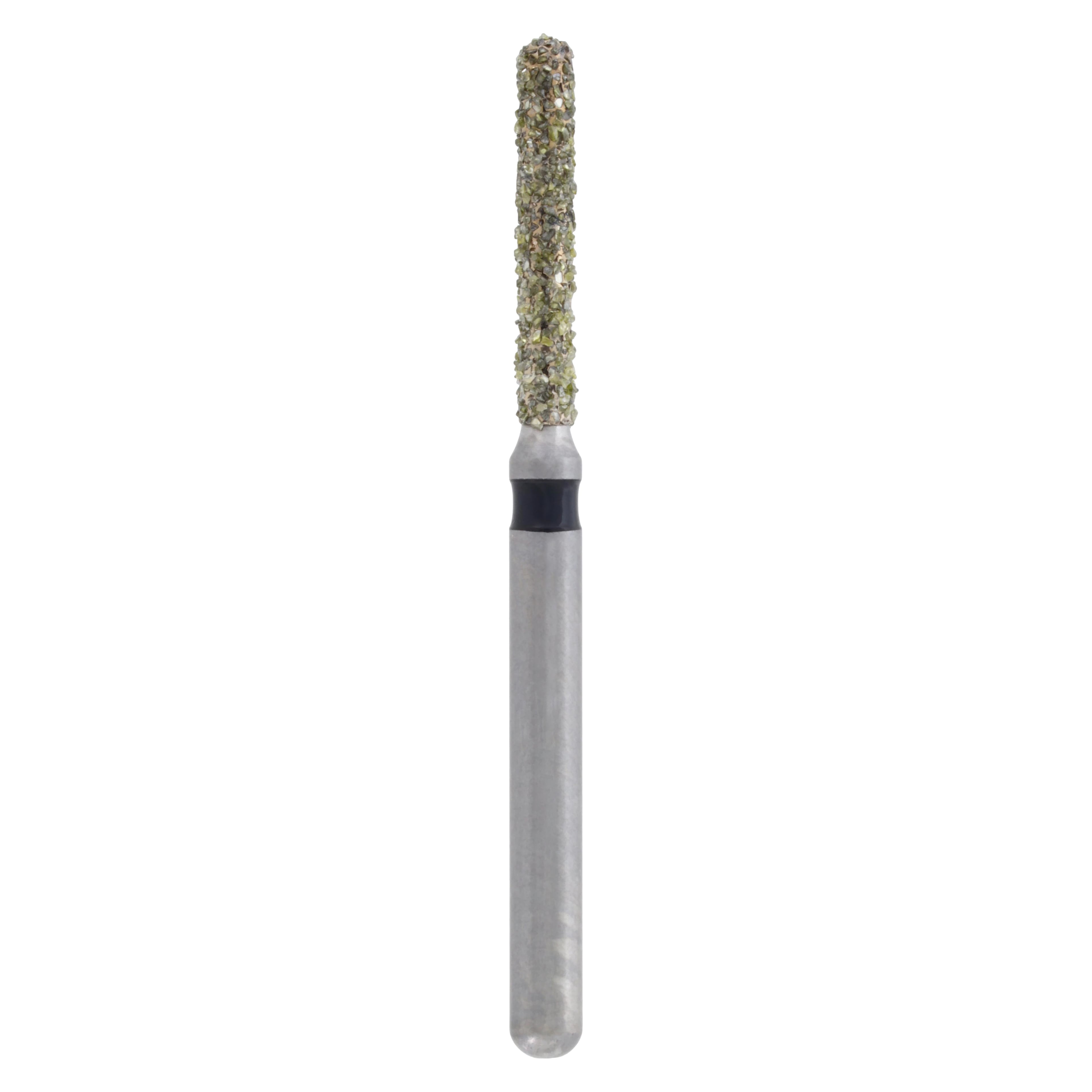 Meisinger Single-Use Sterile Diamond Burs, FG, Cylinder Round End, #1214.8C, 1.4 mm, Super Coarse, Black, 25/Pk