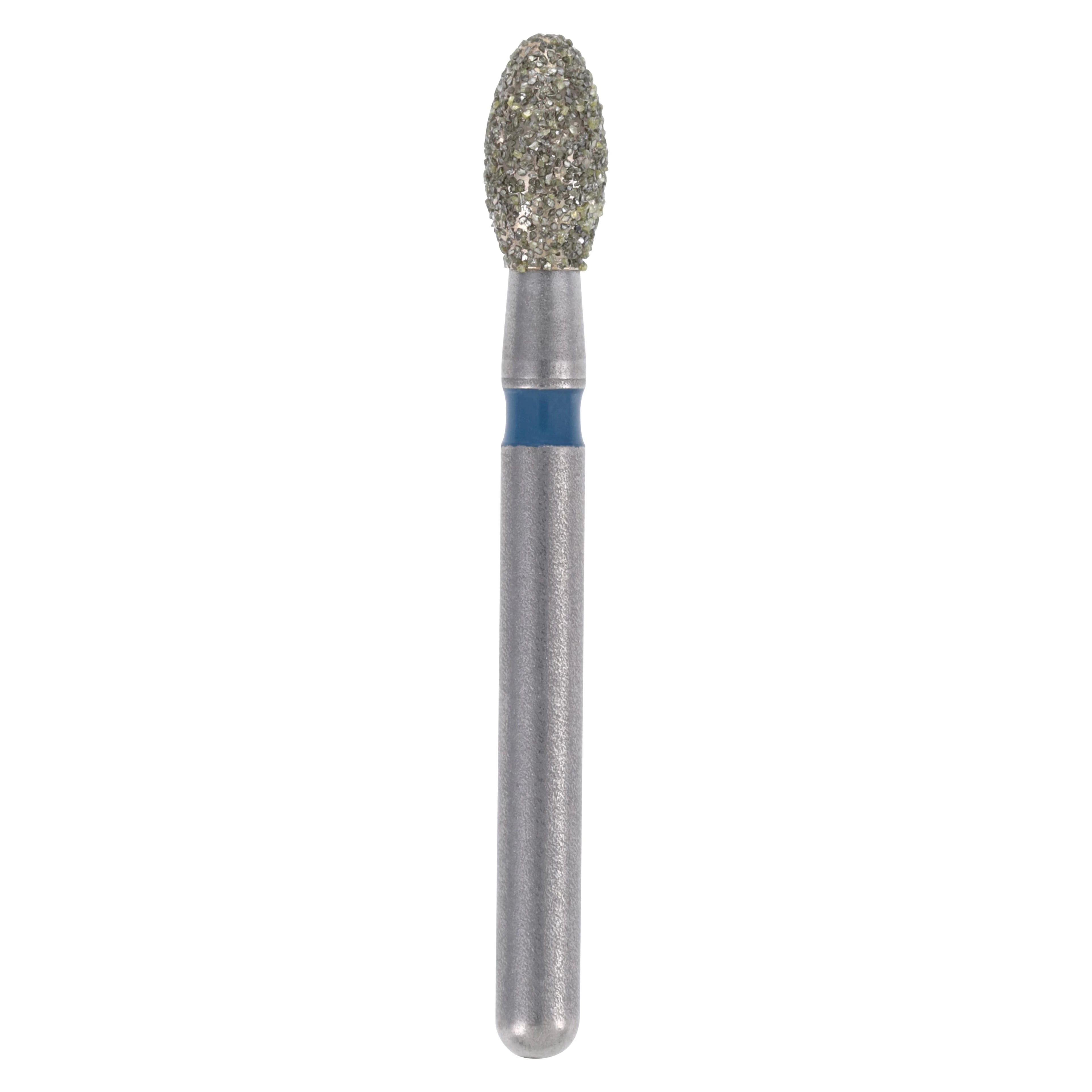 Meisinger Single-Use Sterile Diamond Burs, FG, Egg/Football, #1900M, 2.3 mm, Medium, Blue, 25/Pk