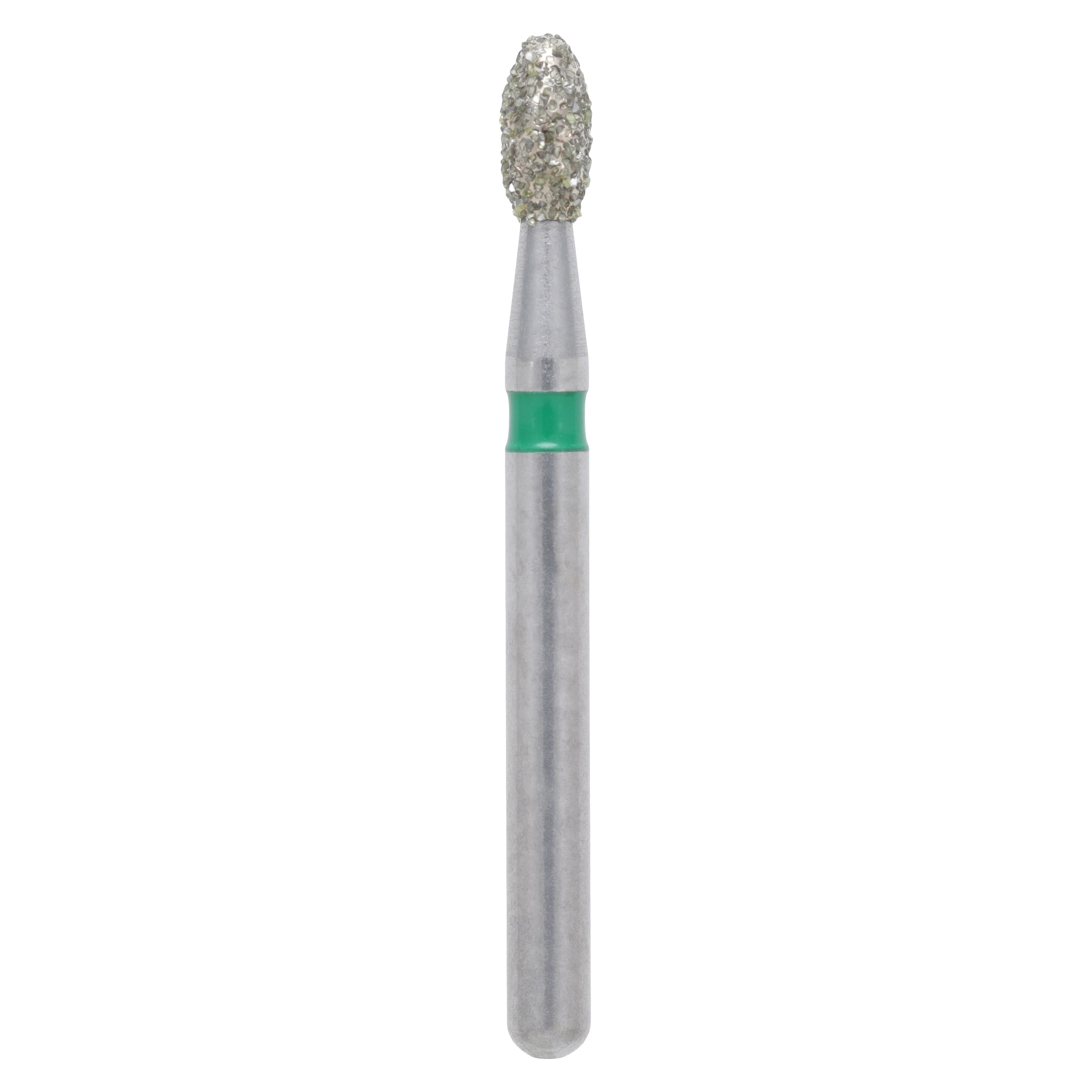 Meisinger Singles FG Single-Use Diamond Bur, Football/Egg #1908C, Coarse, 1.8mm, 25/Pk