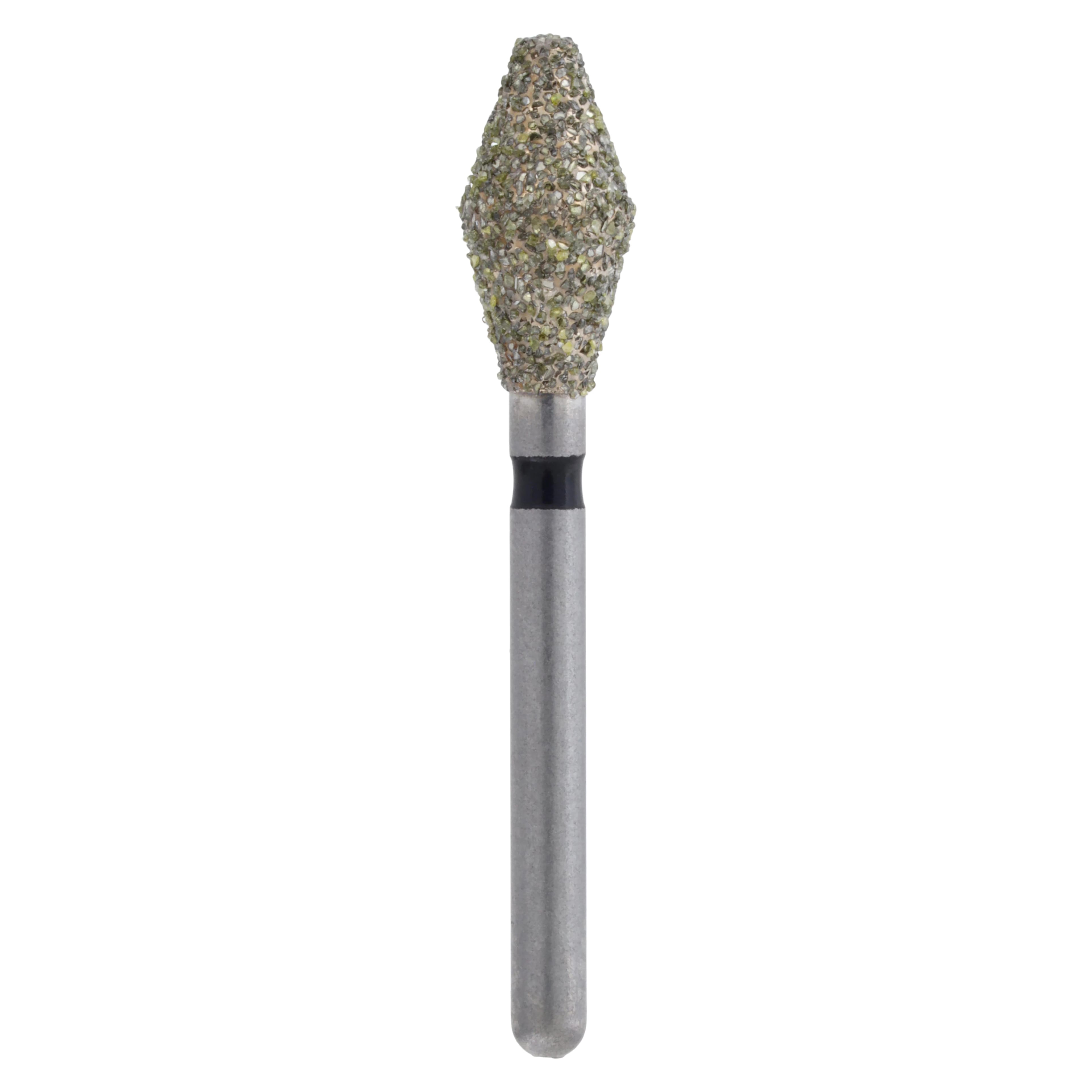 Meisinger Single-Use Sterile Diamond Bur, FG, Barrel, #2137C, 3.7 mm, Coarse, Green, 25/Pk