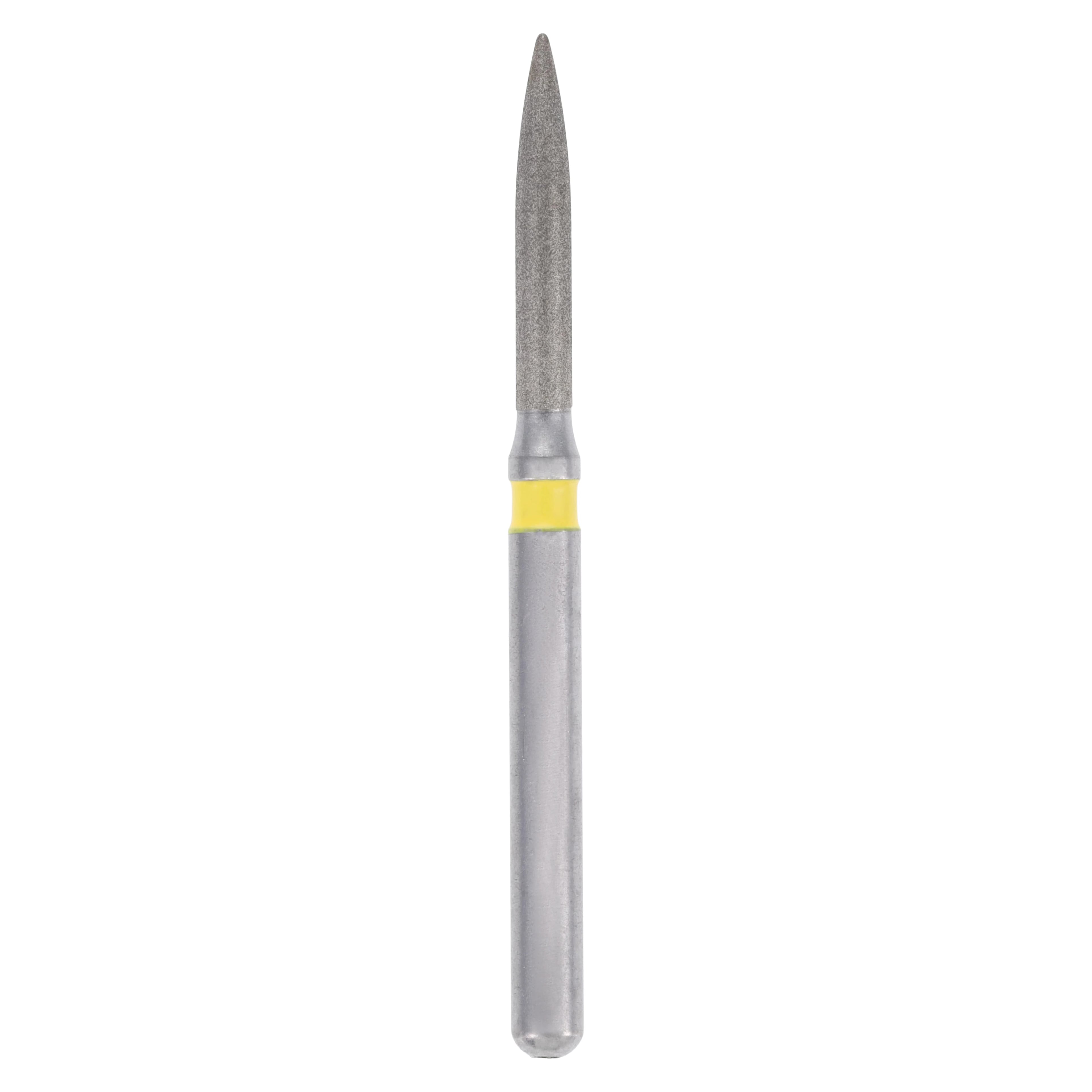 Meisinger Singles Disposable Diamond Bur FG, Flame 3512.8VF, Extra Fine, 1.2mm, 25/Pk