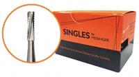 Meisinger FG Sterile-Packed Carbide Bur #1557, Cylinder Round End, 1.0 mm, Friction Grip, 25/Pack (HM31R-010-FG)