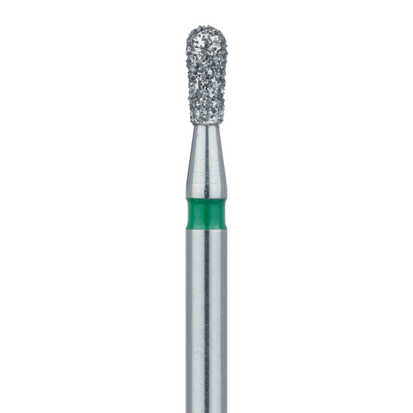 Meisinger 809RG-016-FG Coarse Diamond Bur, Round End Pear, 1.6mm, Friction Grip, 5/Pack