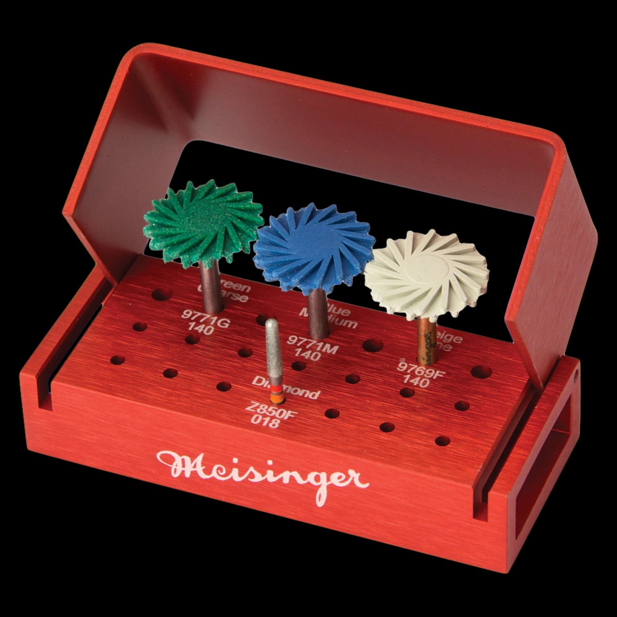 Meisinger Zirconia Finishing and Polishing Intraoral Kit, DSZ21, According to Dentsply Sirona