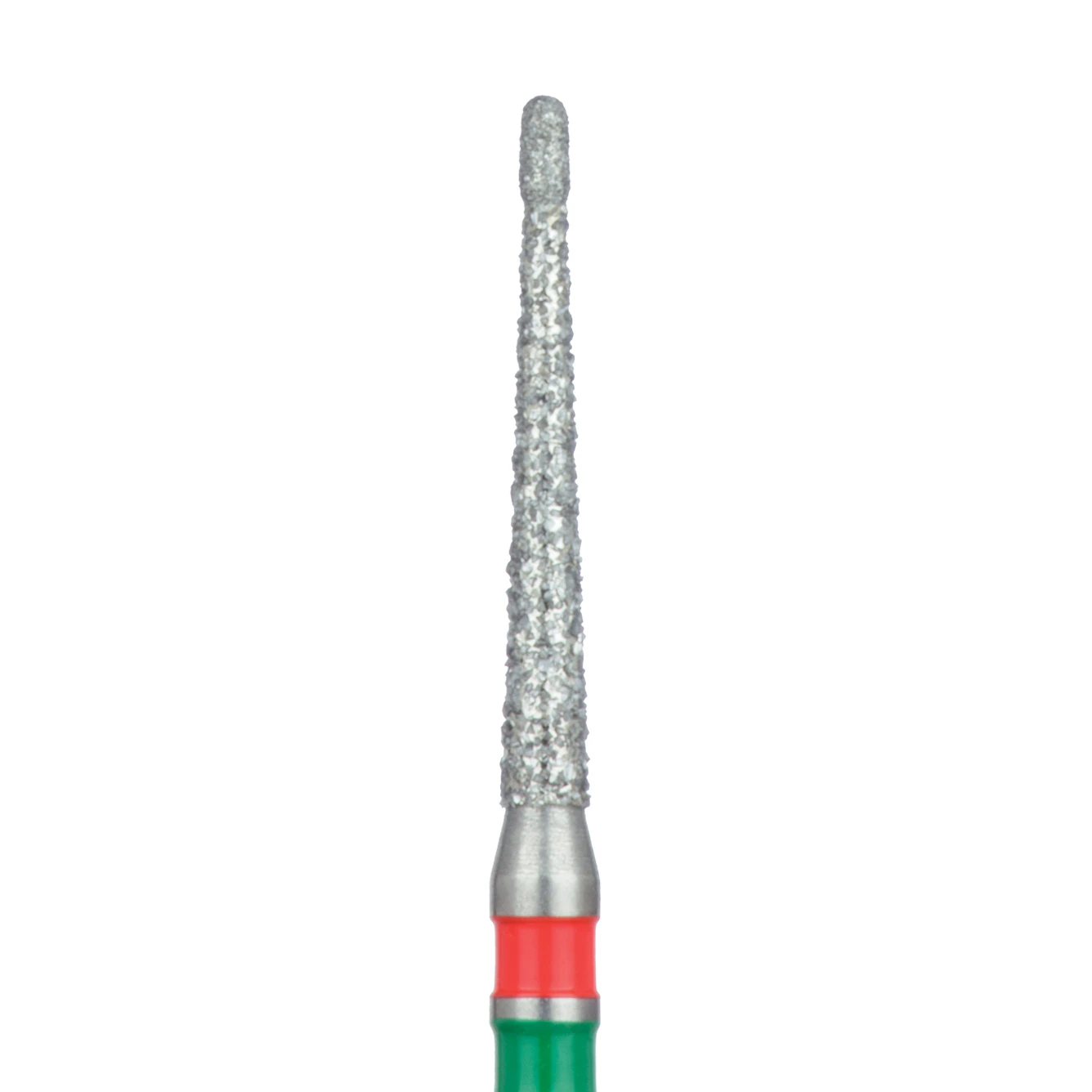 Meisinger 852GF-014 FG Fine/Coarse Diamond Bur, Tapered Round End, 1.4mm, Friction Grip, Multi-Use, Pack of 5
