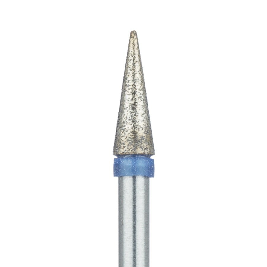 Meisinger 852S-031 HP Sintered Diamond Bur, Christmas Tree (Round End Taper), Medium Grit, 3.1 mm, 1/Pk