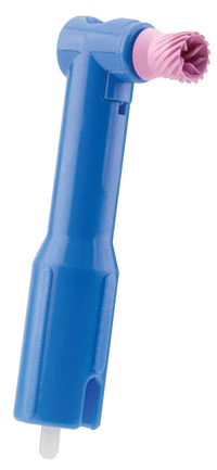 Young Classic Elite Flex Disposable Prophy Angle, Soft Pink Cup with Spiral Ridges, Latex-Free, 200/Pk, 138920