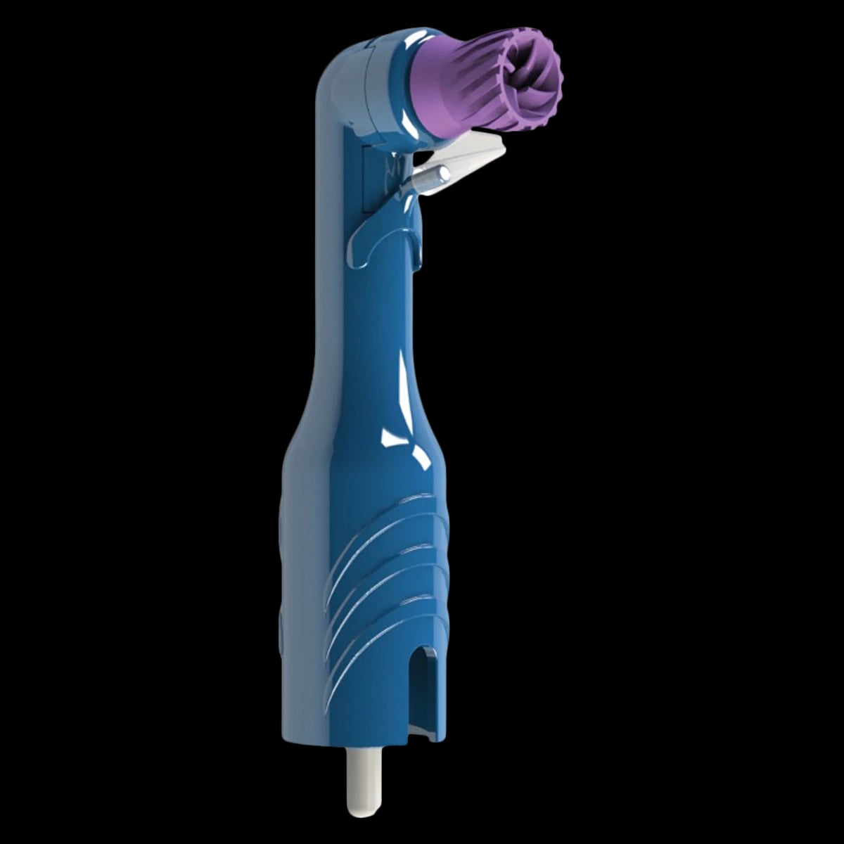 Vera Splatter Guard Elite Disposable Prophy Angle, Soft Ribbed/Webbed Cup, 90 Degree, Latex-Free, Purple, 750/Box, 296249