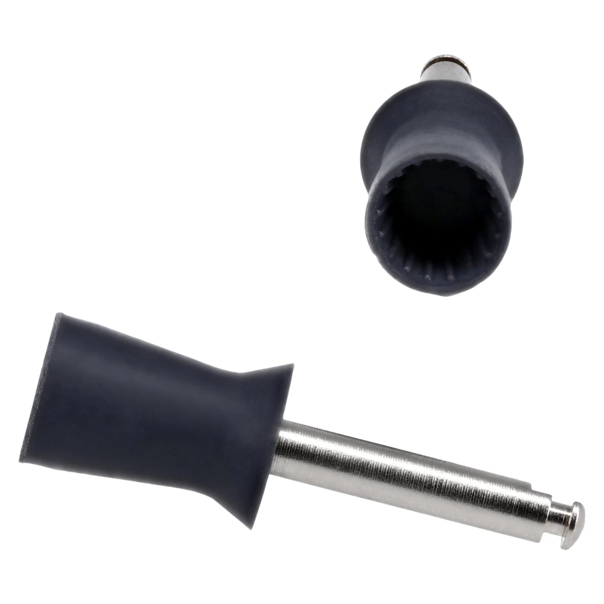 Young Dental Turbo Ribbed Prophy Cup, Metal Latch, Soft Gray, 144/Pk, 056401