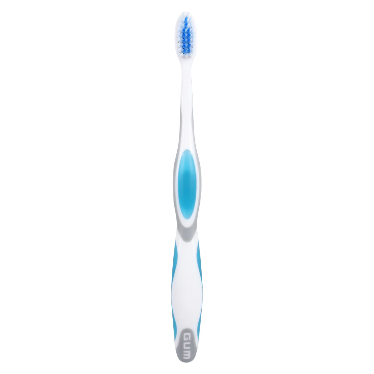 GUM Summit+ Compact Soft Toothbrush, Adult, Assorted Colors, 12/Box, 505P