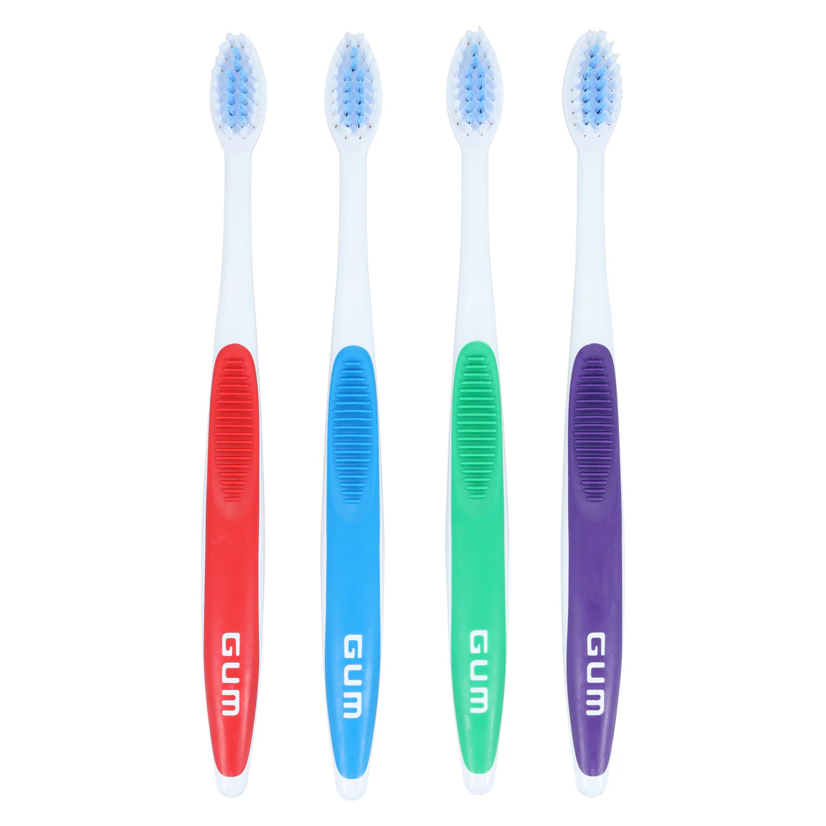 GUM Orthodontic Toothbrush, Soft Nylon, 4-Row V-Trim, 12/Box, 124PD