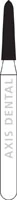 NTI FG Diamond Bur, Fine Grit, Curettage, Cone Bevel End, #877K-014, 1.4 mm Diameter, 6.0 mm Length, 5/Pkg
